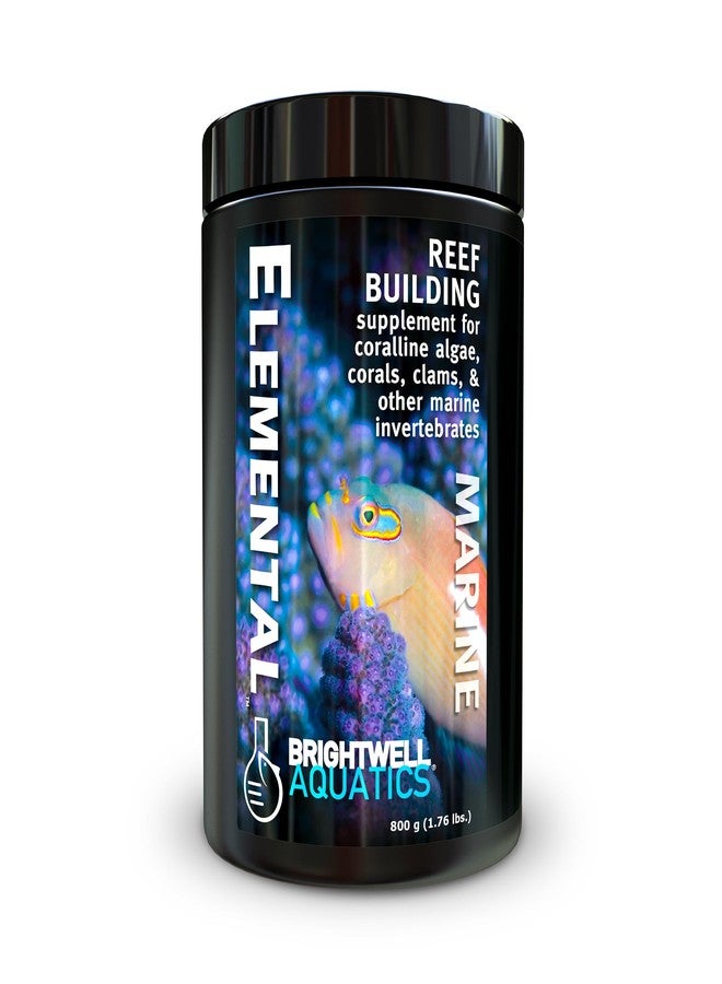 Brightwell Aquatics Elemental Complete Reef Supplement for Calcium Carbonates Magnesium Strontium Supports Coral Growth Skeletal Strength No Phosphates Silicates, 800g - Image 1