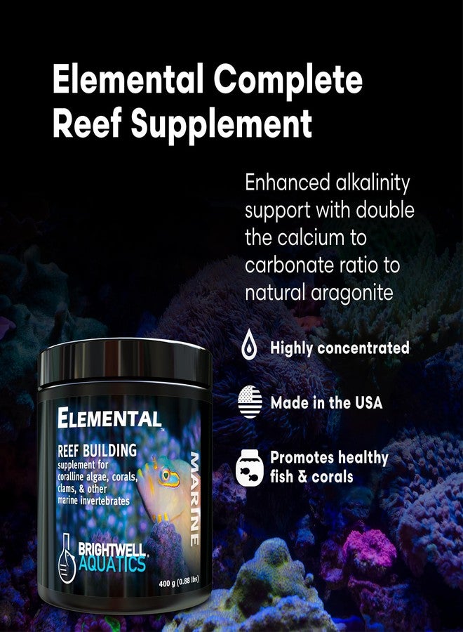 Brightwell Aquatics Elemental Complete Reef Supplement for Calcium Carbonates Magnesium Strontium Supports Coral Growth Skeletal Strength No Phosphates Silicates, 800g - Image 2