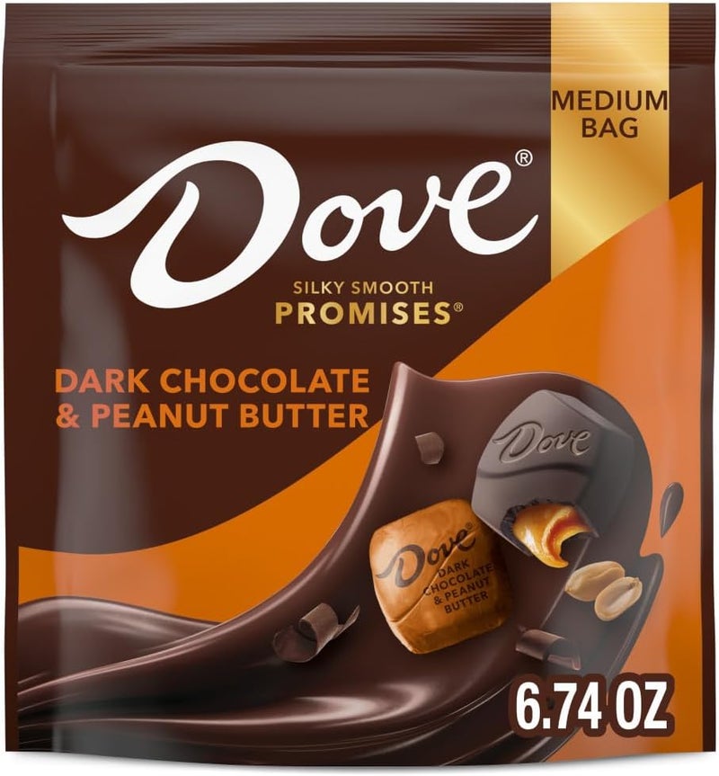 Dove حلوى دوف بوعود الشوكولاتة الداكنة وزبدة الفول السوداني - Image 1