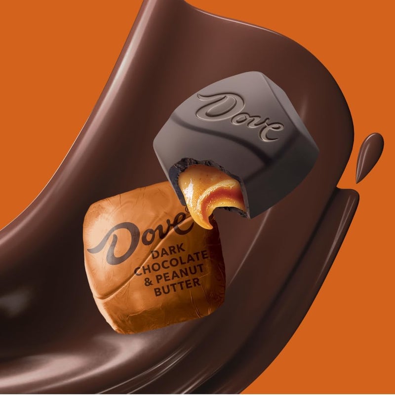 Dove حلوى دوف بوعود الشوكولاتة الداكنة وزبدة الفول السوداني - Image 5