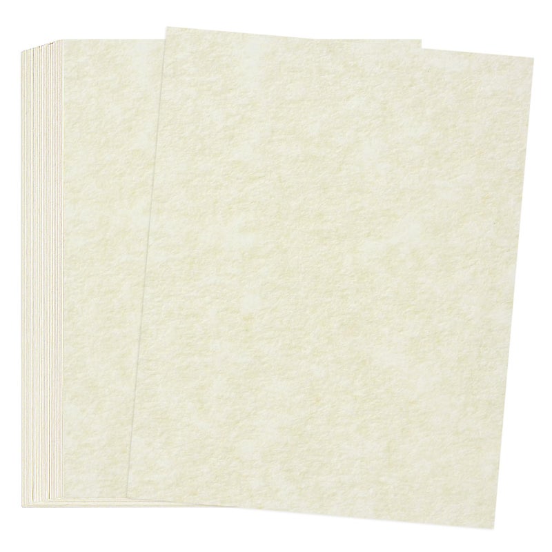 PENPRIS 30 Sheets Parchment Paper - Creamy White 8.5” x 11” Letter Size Parchment Card Stock 65lb Heavyweight Paper Thick Vintage Paper for Certificate, Crafts, Business Cards, Invitations PAP04CW - Image 1