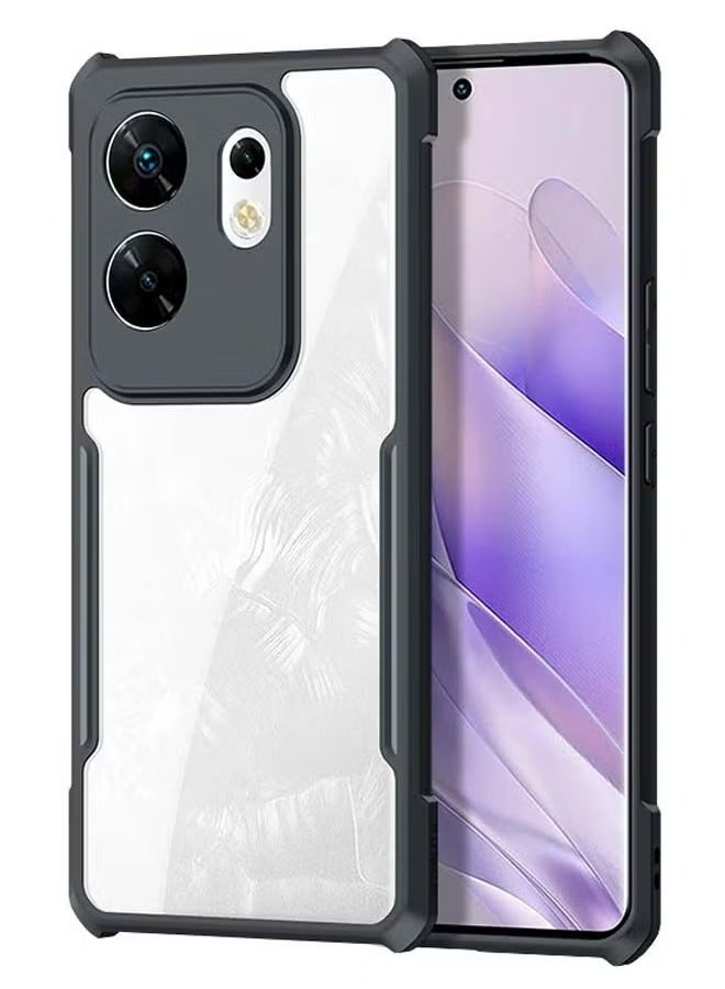 Infinix Zero 30 4G Mobile Phone Case Cover, Ultra-Thin Lightweight Cover Soft TPU Bumper + Acrylic Clear Back Case Cover - Image 1