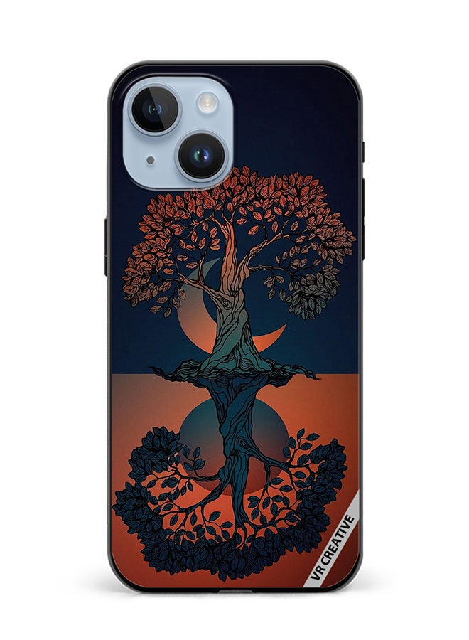 VR CREATIVE Protective Case Cover For Apple iPhone 15 Tree Design Multicolour - Image 1
