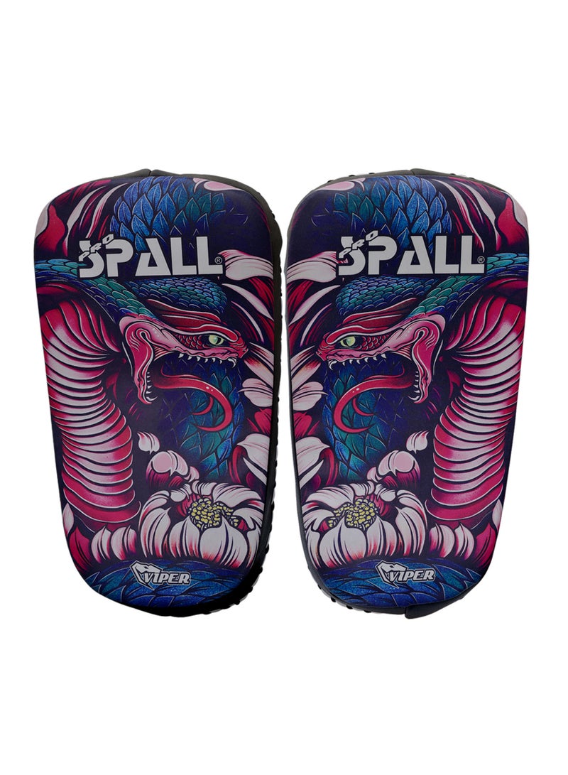 Spall Focus Curved Arm Pad Boxing Punching Kicking Pad Arm Shield Hook & Jab For Training Of Muay Thai Karate Martial Art Taekwondo Coaching Foot Knee And Elbow Target Spall - Image 1