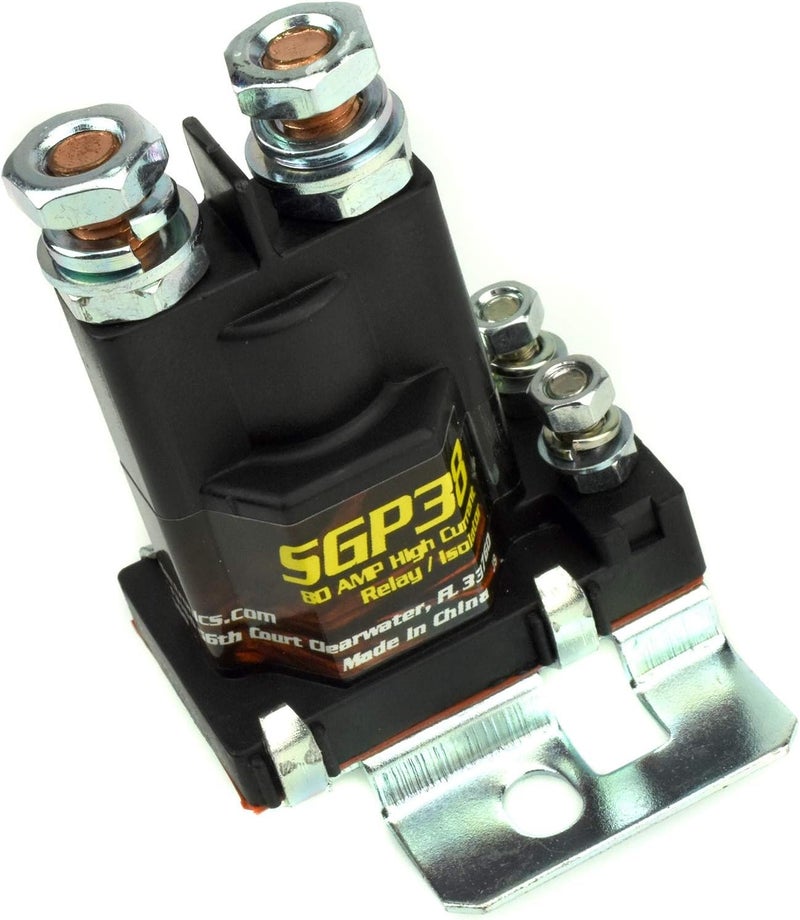 STINGER SGP38 80-AMP Battery Isolator and Relay,BLACK - Image 1