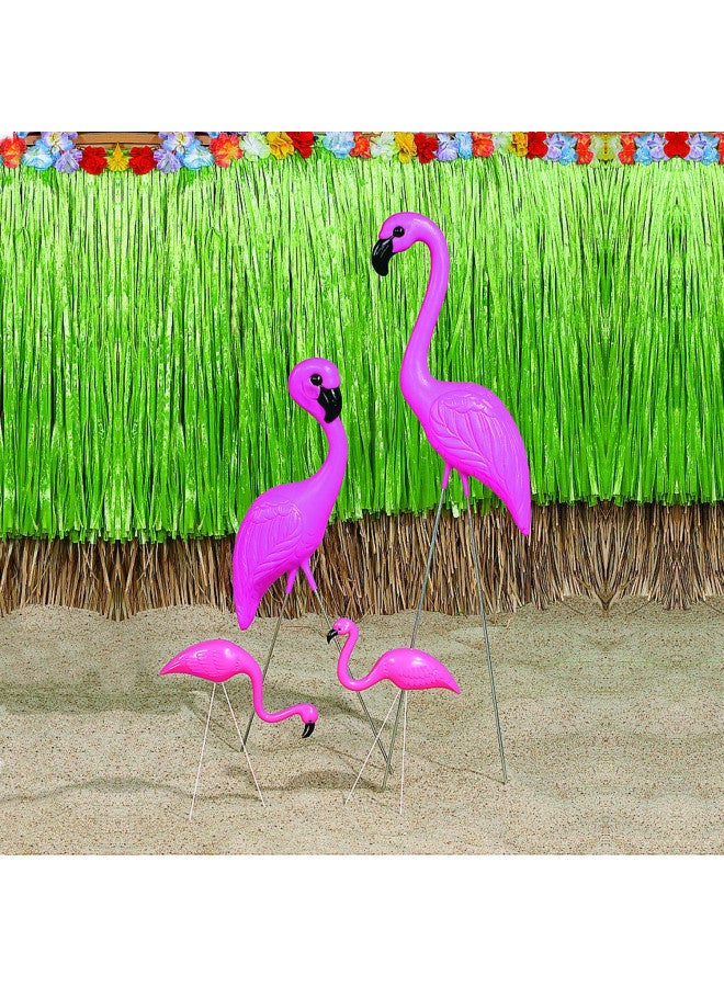 Fun Express Mini Pink Flamingo Lawn Ornaments (2 Pieces, 8" with 12" Stakes) Lawn Decor, Unique and Quirky Home Decor & Gifts, Party Decorations - Image 2