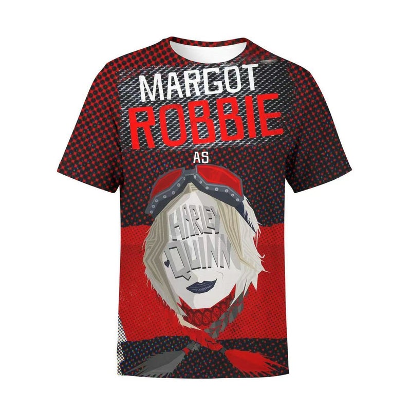 Men'S Suicide Squad 3D Printed Short Sleeve T-Shirt Men'S And Women'S Couples T-Shirt - Image 1