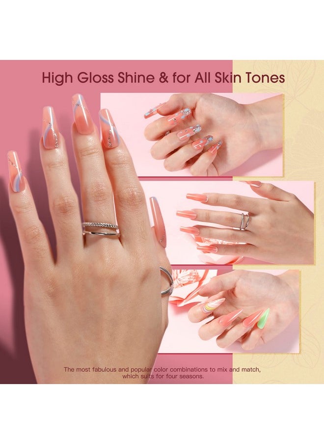 Rosalind Nude Pink Poly Nail Gel, 60Ml Poly Extension Rose Pink Gel Poly Neutral Builder Nail Gel Quick Building, Gel Acrylic Poly In Tubes For Nail Extension Thickening Nail Trendy Beauty  - Image 2