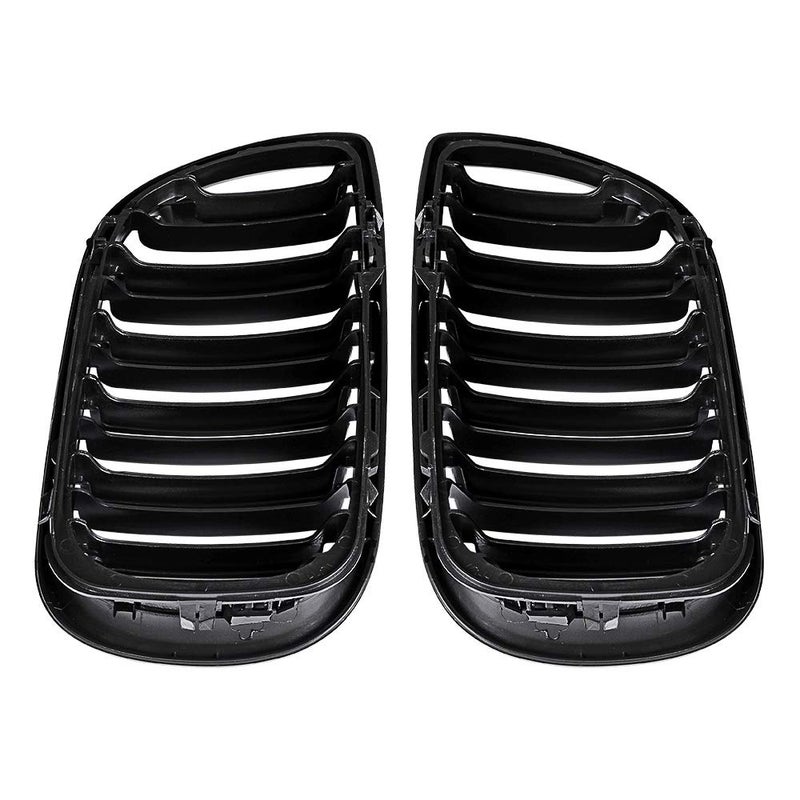 Astra Depot Glossy Black Kidney Grille Double Line Replacement For 2002-2006 BMW E46 320i 325i 325xi 330i 330xi 4DR - Image 4