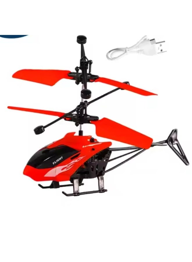 طائرة هليكوبتر RC تعمل بالحث اليدوي مع كابل وجهاز تحكم عن بعد - Image 2