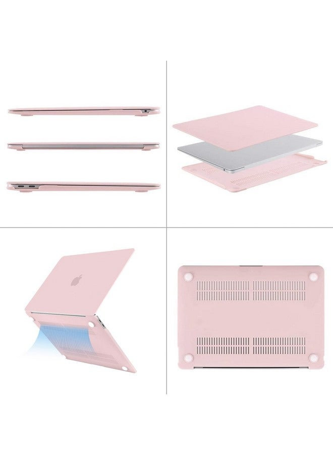 موسيسو جراب موسيسو متوافق مع ماك بوك اير 13 بوصة 2022، إصدار 2021-2018 A2337 M1 A2179 A1932، غلاف بلاستيكي صلب وغطاء لوحة مفاتيح وغشاء شاشة وحقيبة تخزين لجهاز ماك بوك اير 13.3 بوصة، لون كوارتز وردي - Image 5