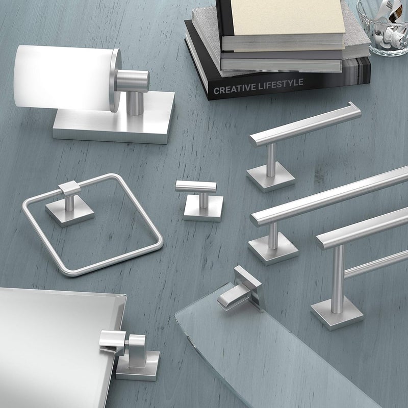 Gatco 4073 Elevate Euro Tissue Holder Satin Nickel - Image 4