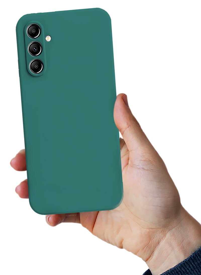 Liquid Silicone Case for Samsung Galaxy A56 Protective Phone Case with Soft Anti-Scratch Microfiber Lining Utra Slim Drop Protection Phone Cover - Green - Image 5