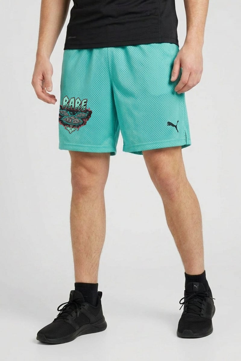 PUMA Lamelo X Melo World Men Oversized Fit 7 Inseam Basketball Shorts, Aquatic - Image 1