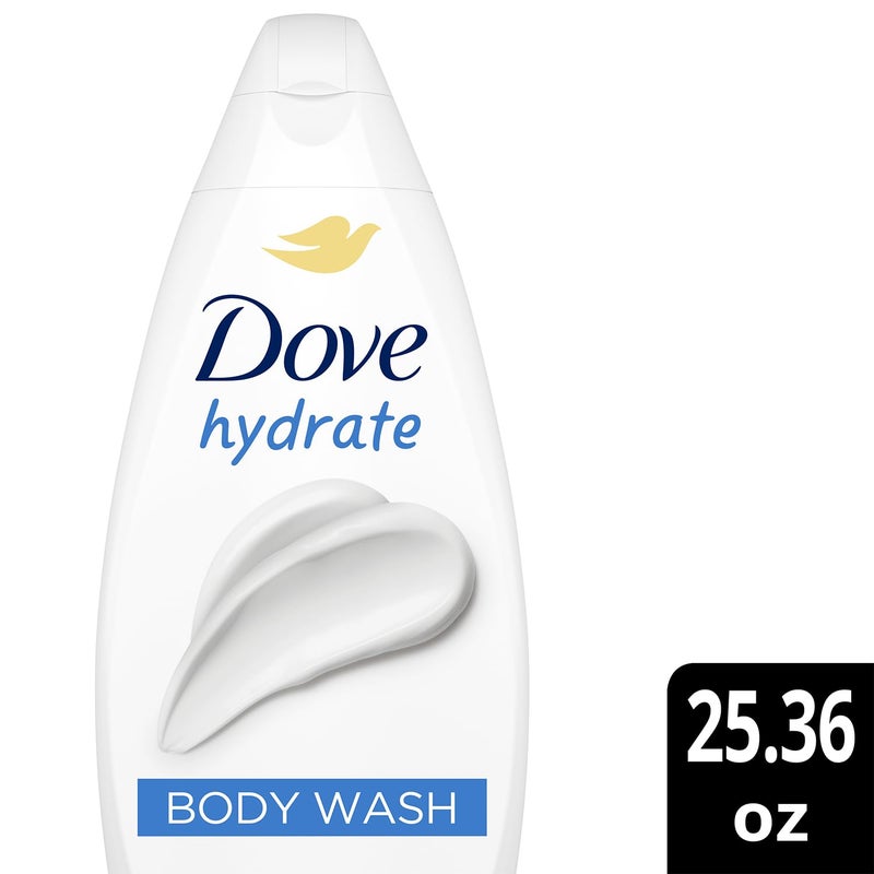 Dove Body Wash, Hydrate, Value-Size 4-Pack â€“ Moisturizing Cleanser for Smooth, Soft Skin, 25.36 Oz Ea - Image 3