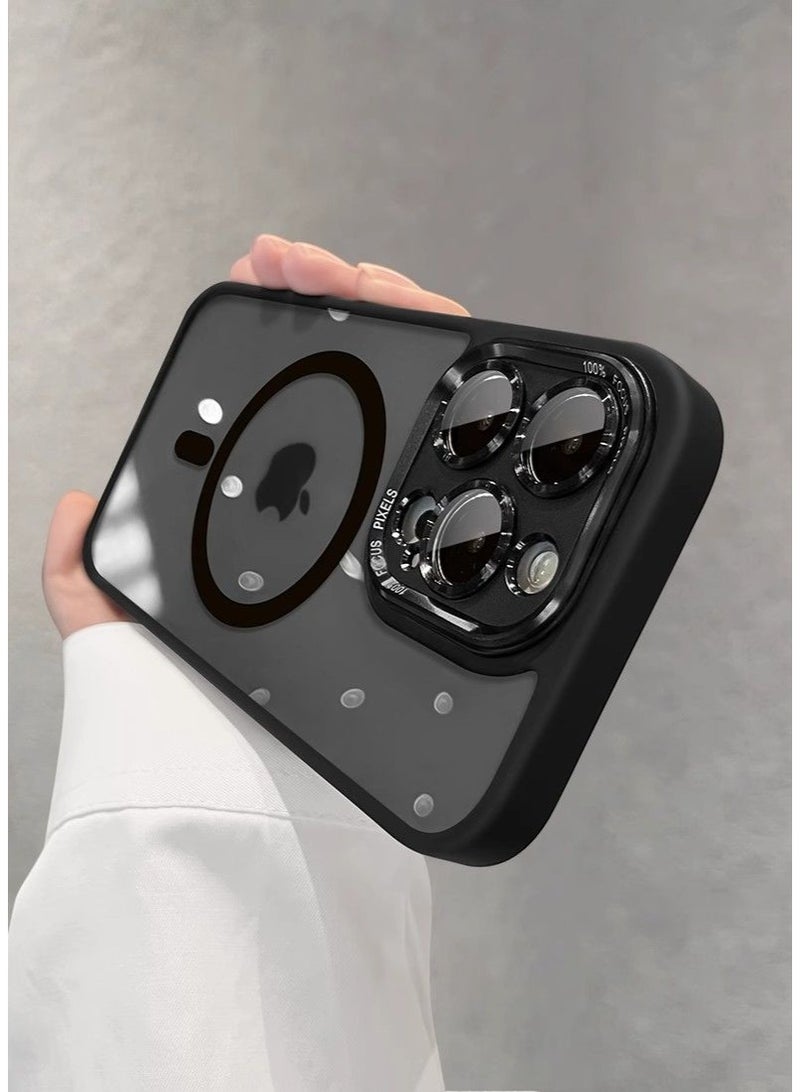 حجاب للجوال بالمعادن كامل، وله خاصية التثبيتMagnets، ويناسب جوال  iPhone16 pro max - Image 4