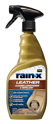 Rain-X RainX 620236SRP Leather Cleaner Conditioner Repellent for Car Interiors Cleans Repels while Moisturizing Restores Leather to Natural Fresh Scent without Residue 16 Fl Oz - Image 1