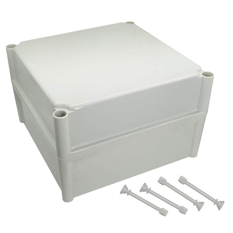 Lemotech Waterproof Dustproof Ip67 Junction Box Diy Case Enclosure Gray 11 X 11 X 7.1 Inch (280 X 280 X 180 Mm) - Image 1
