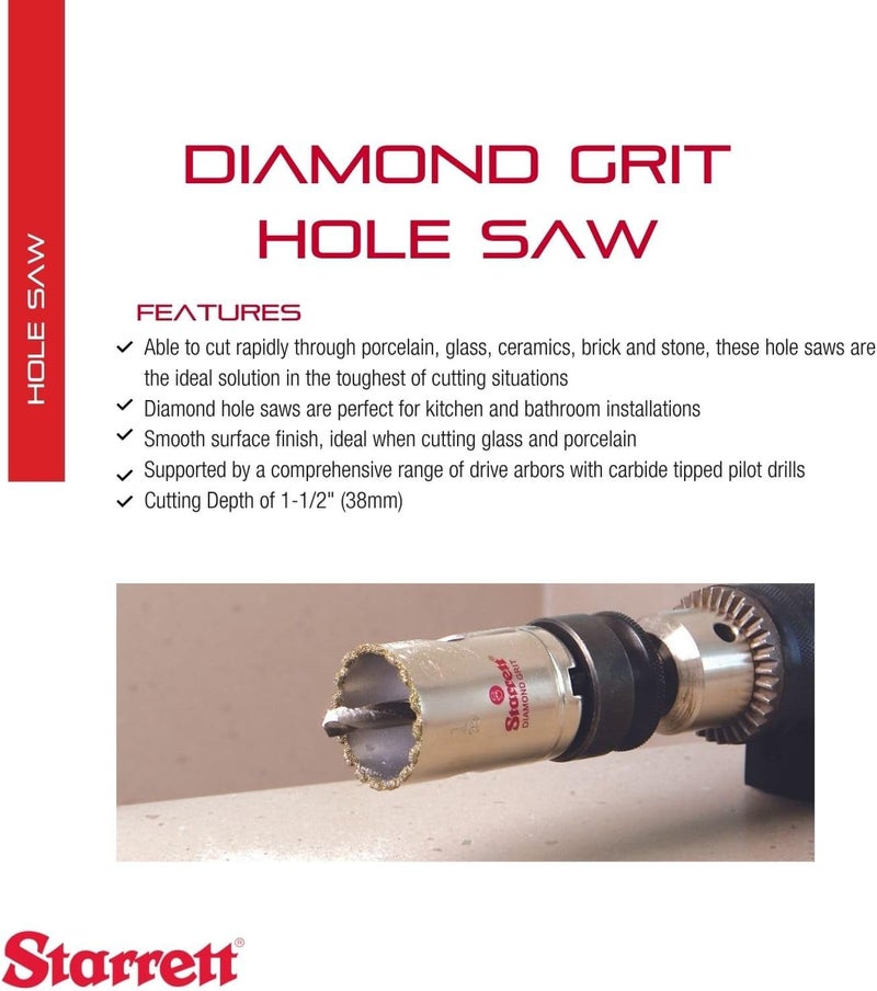 Starrett KD0600-N 6-Inch Diamond Grit Holesaw - Image 2