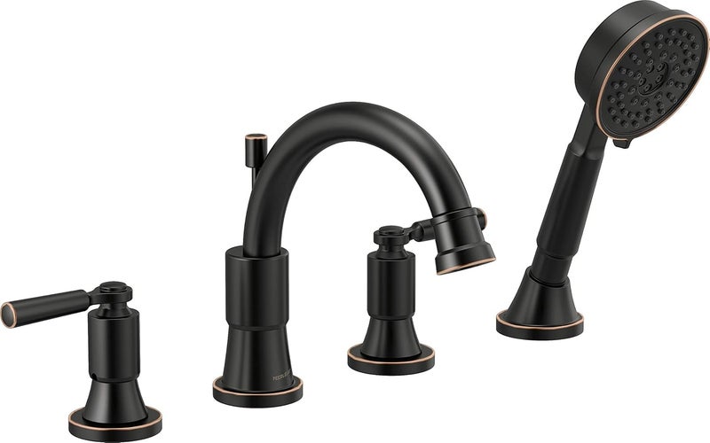 Delta Faucet Peerless PTT4523OB Westchester Roman Tub Trim Kit with Hand Shower OilRubbed Bronze