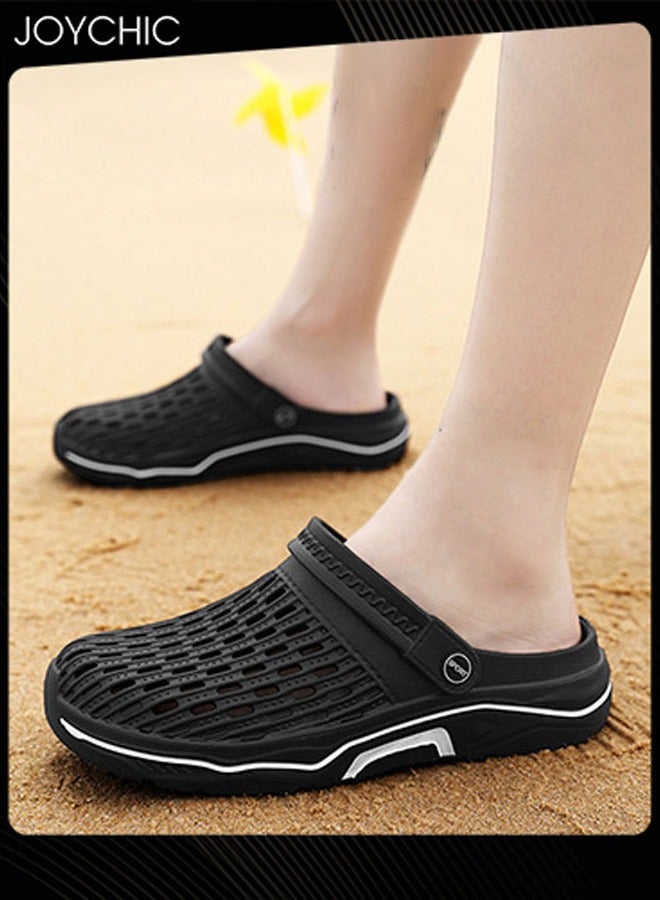 Joychic نعال خارجية عصرية صنادل مزدوجة الأغراض مخصصة للاستخدام المنزلي مضادة للانزلاق وجيدة التهوية وسريعة الجفاف صنادل شاطئ صيفية - Image 1