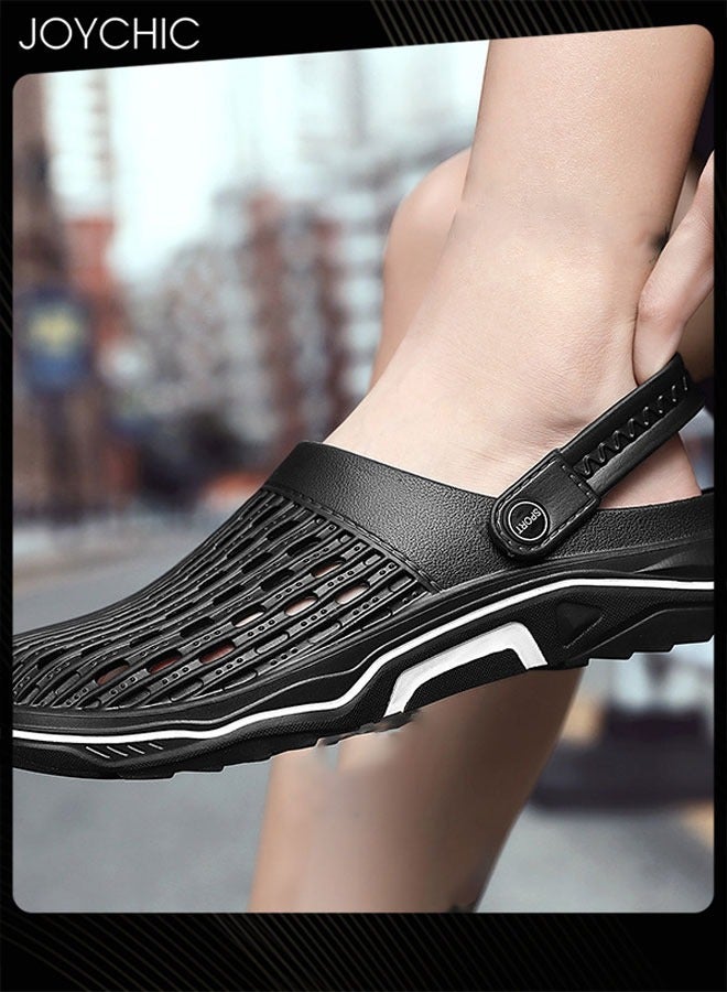 Joychic نعال خارجية عصرية صنادل مزدوجة الأغراض مخصصة للاستخدام المنزلي مضادة للانزلاق وجيدة التهوية وسريعة الجفاف صنادل شاطئ صيفية - Image 2