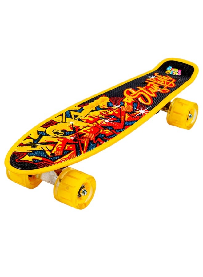 دريم لاند سكيت بورد متعدد الأشكال و الألوان - تصميم النار - 212-B - Image 1