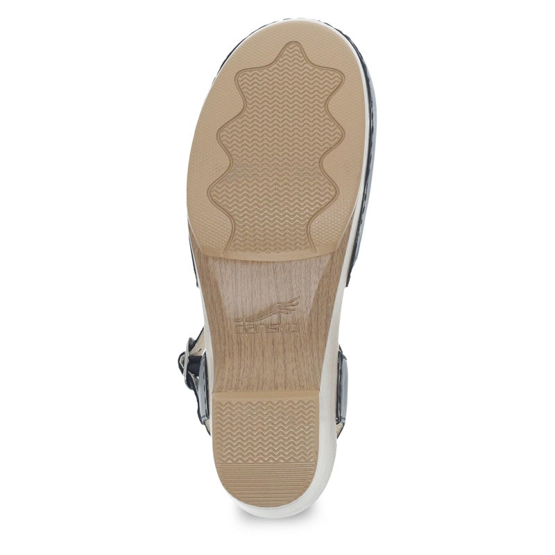 Dansko Sam Stylish Closed-Toe Sandal for Women - Lightweight with Added Arch Support - Durable PU Outsole for Long-Lasting Wear and Comfort Black/Tan 7.5-8 M US - Image 3