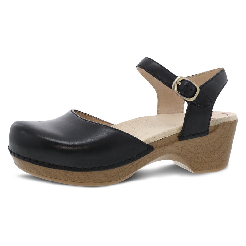 Dansko Sam Stylish Closed-Toe Sandal for Women - Lightweight with Added Arch Support - Durable PU Outsole for Long-Lasting Wear and Comfort Black/Tan 7.5-8 M US - Image 1
