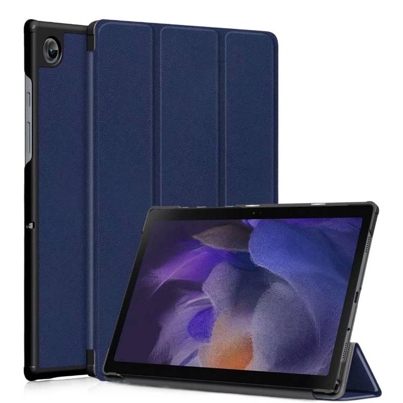 LL Blue Samsung Tab Folio Case Compatible with Multiple Samsung Tab Models with Protective Cover Stand Function and Daily Tablet Carry - Image 1