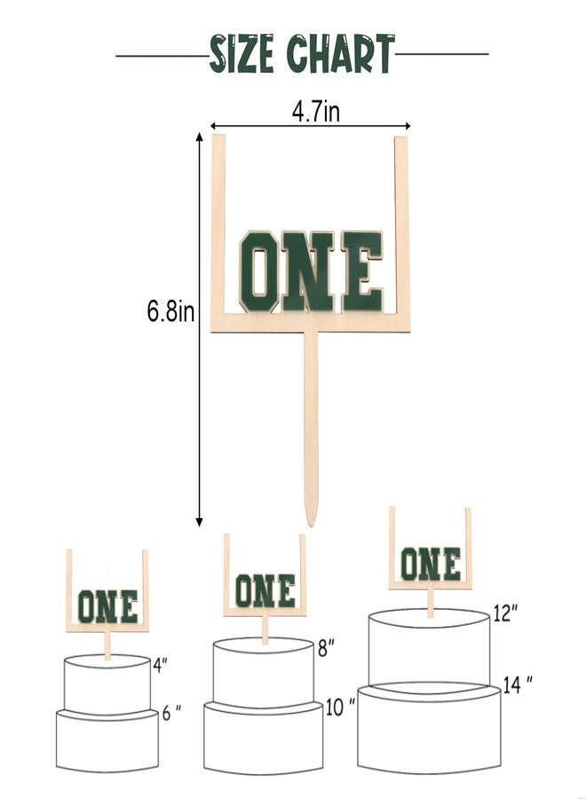 بيديد غطاء كعكة على شكل كرة قدم من الخشب والأكريليك - ديكورات عيد ميلاد كرة القدم الأول/الأول، ديكورات حفلات رأس السنة، ديكور كعكة لاعب السنة الجديد (كرة القدم-1) - Image 2