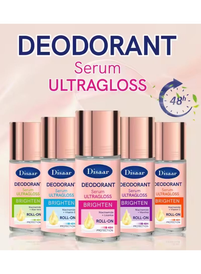 Disaar Deodorant Serum Ultragloss Brighten Niacinamide And Aloe Vera E Roll On - Image 2