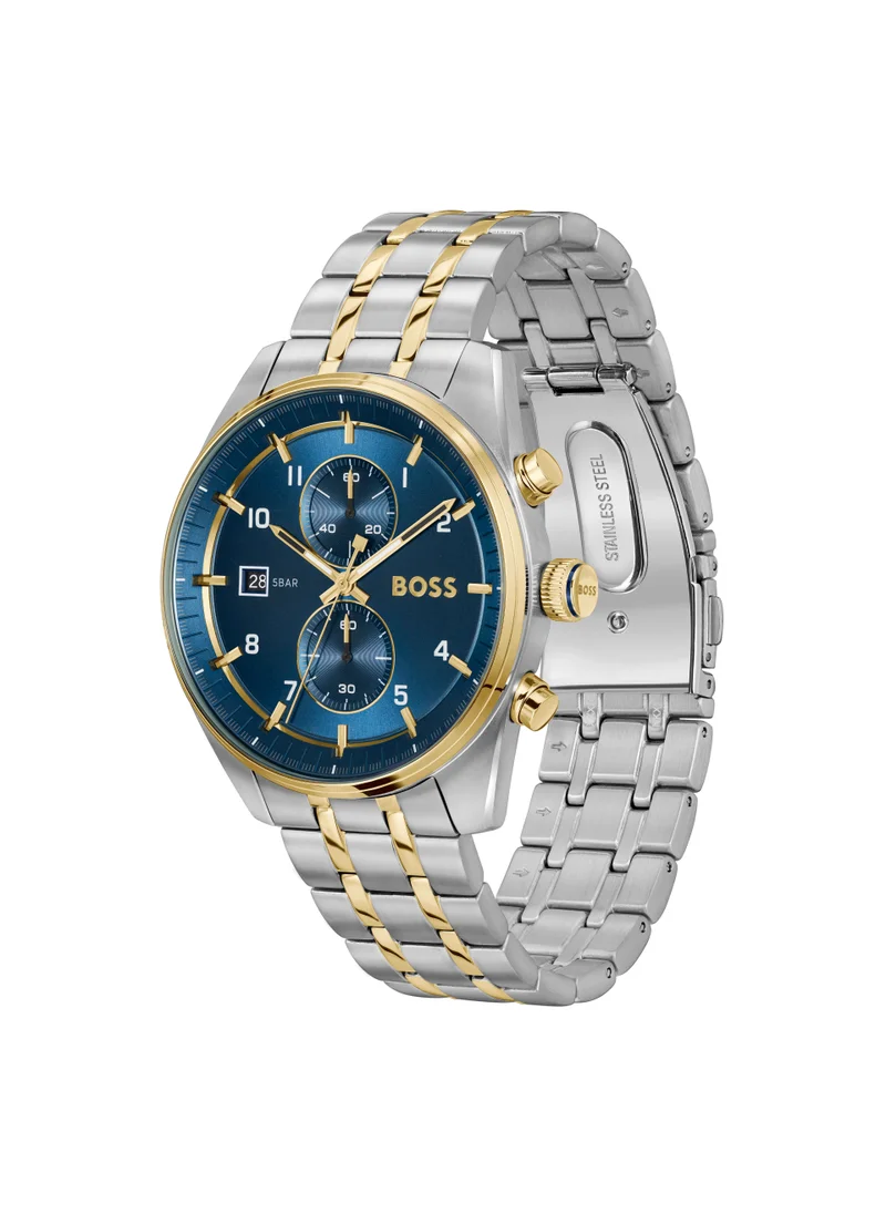 بوس Skytraveller Le Steel Strap Analog Watch