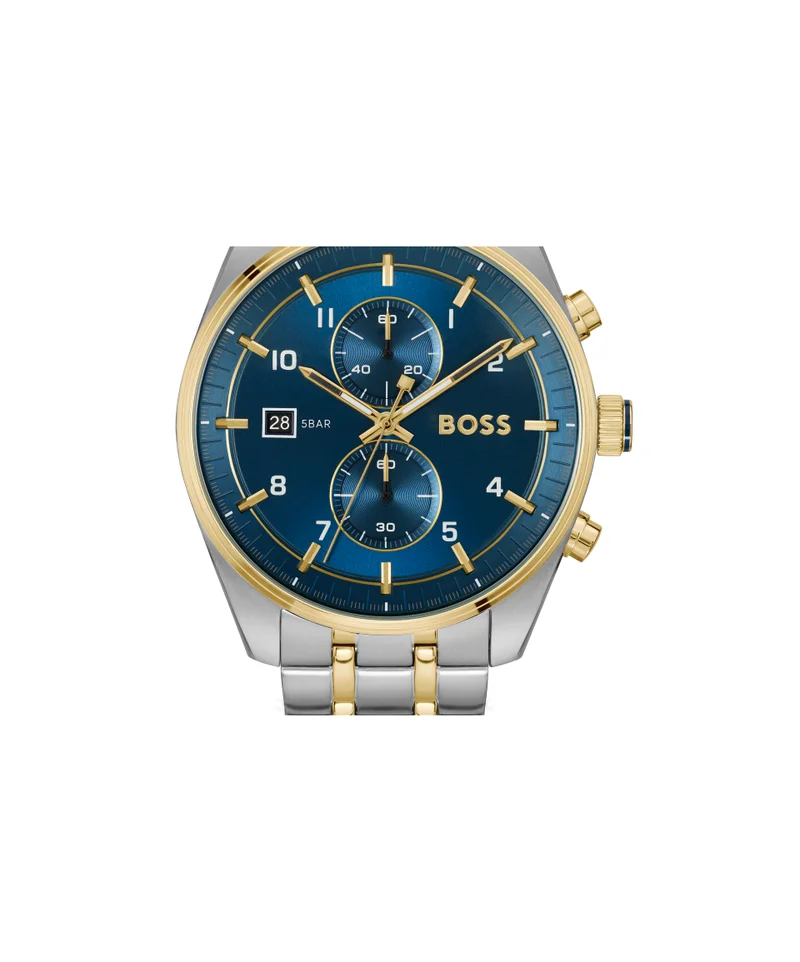 BOSS Skytraveller Le Steel Strap Analog Watch