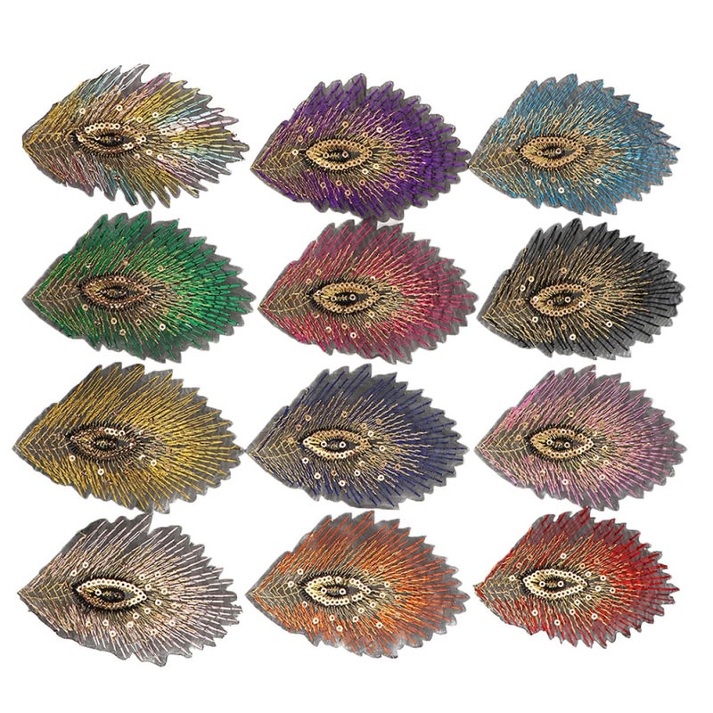 Mixed Colors DIY Sequin Bird Patches 1 2cm Fabric Embroidered Sewing Accessories For Garment Decoration And Repair - Image 2