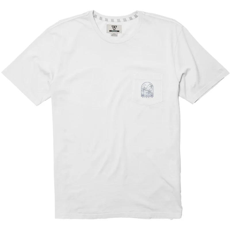 Vissla Bluffs T-Shirt White 100% Cotton