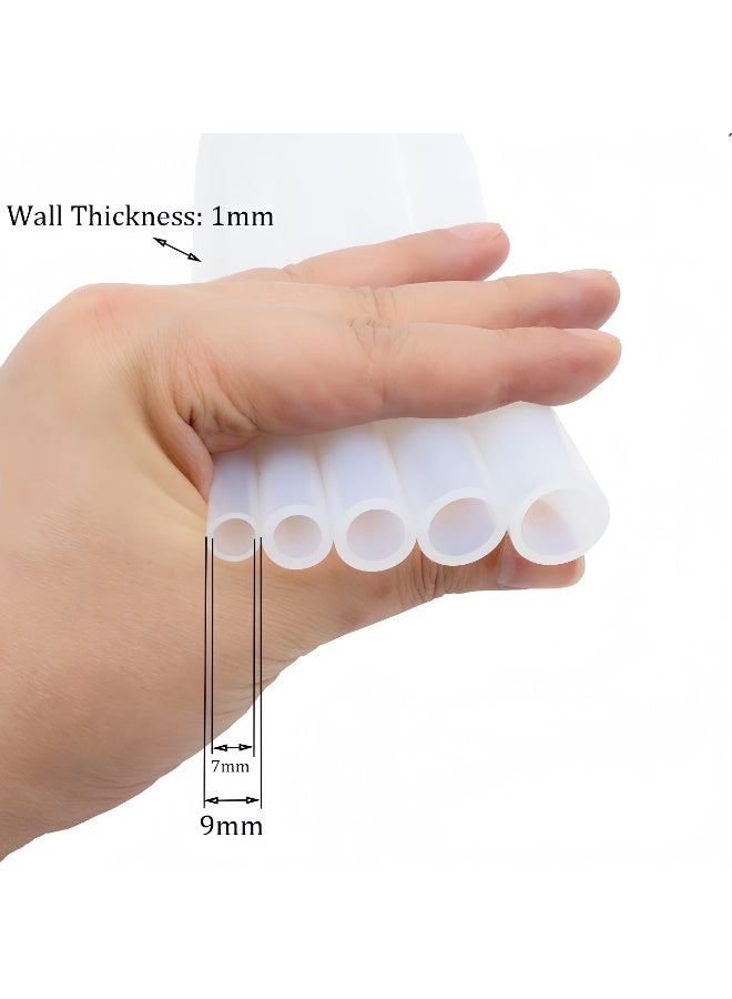 10m Food Grade Silicone Tubing 9/32" ID x 3/8" OD, Clear Odorless Hose for Water Air Beer Homebrew Aquarium Coffee Machine Transparent (33ft / 10m) - Image 3