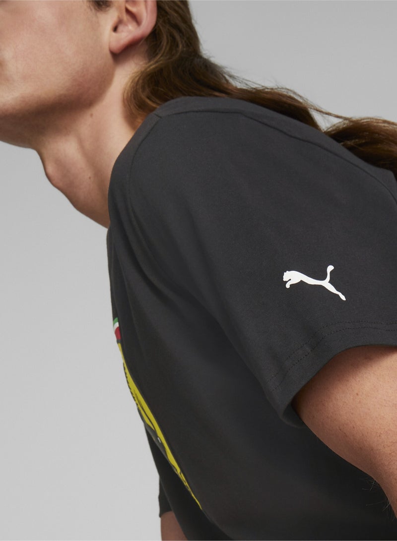 PUMA Scuderia Ferrari Big Shield Mens Shortsleeve T-shirt - Image 2