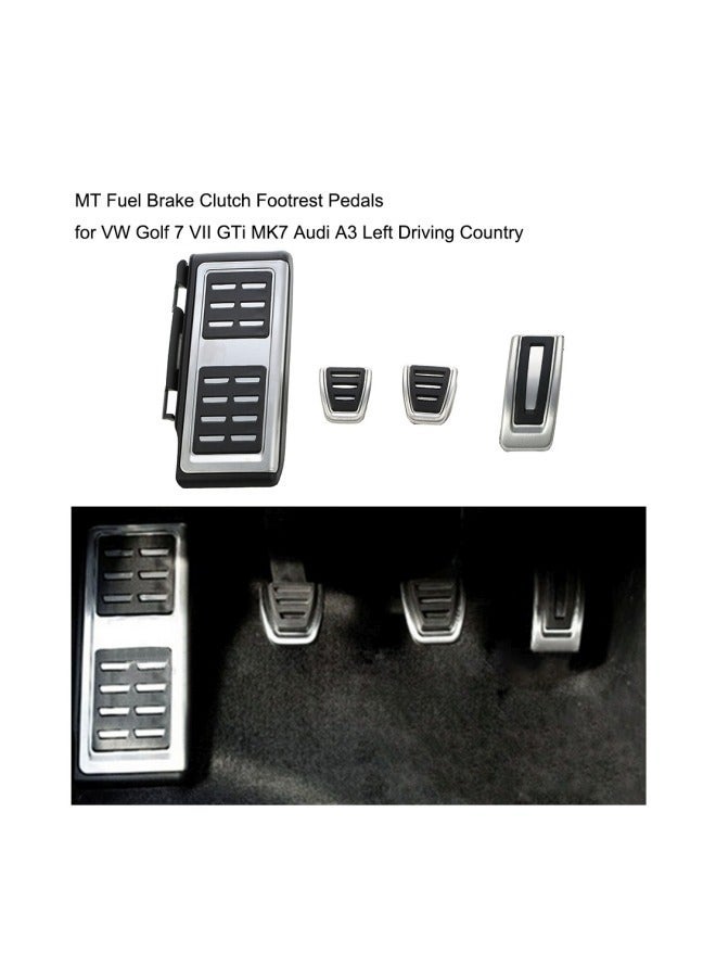 MUNTAQI Car Foot Fuel Pedal Brake Clutch Pedals Cover Accessories, for VW, for Golf 7 GTI MK7, for Seat, for Leon 5F MK3, for Audi A3 8V Car Clutch Pedal Pad - Image 4