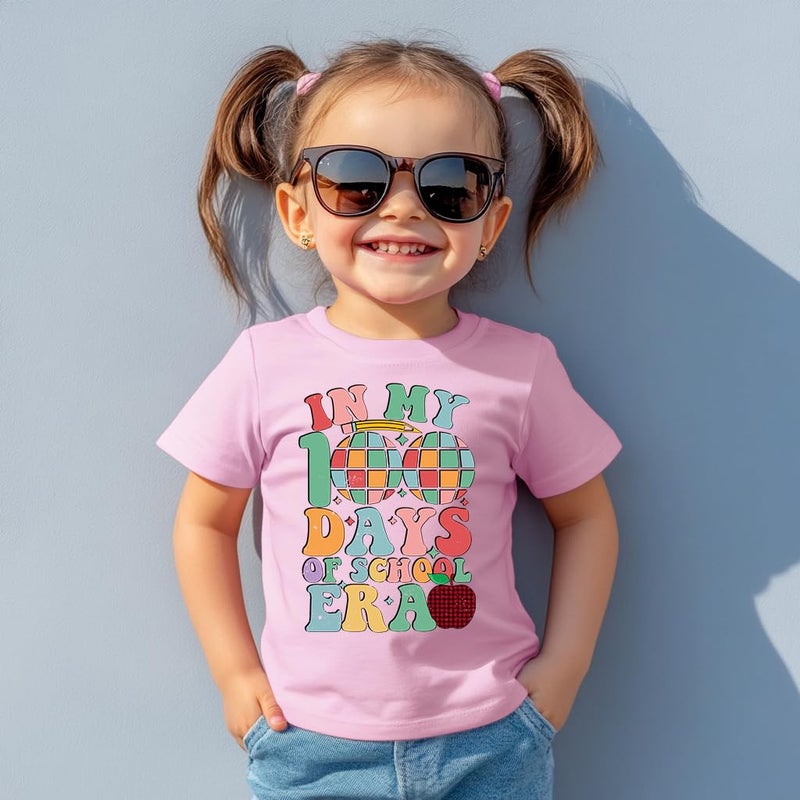 cheerilulu Toddler 100 Day of School Shirt for Boys Kid Grils, My Happy 100th Day of School T Shirt, Cotton Blend, Funny Design :4-7T - Image 4