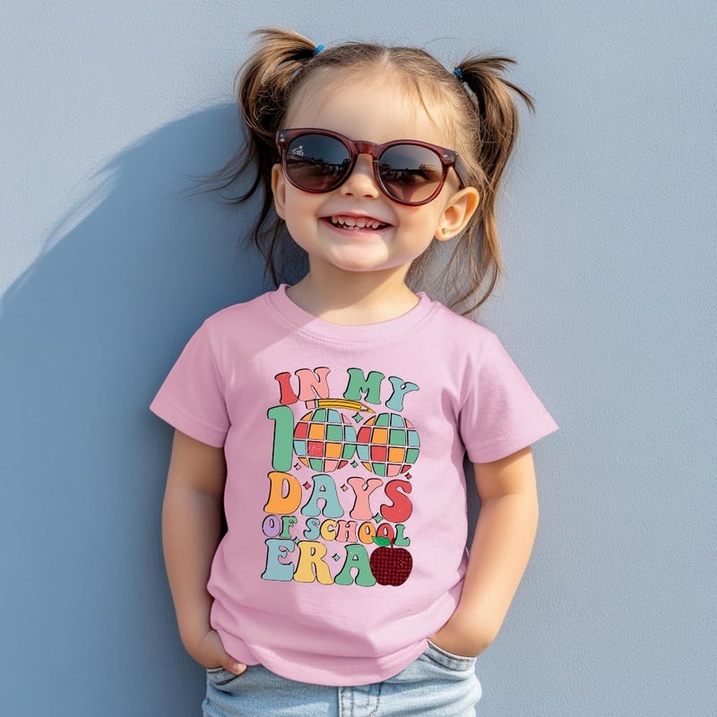 cheerilulu Toddler 100 Day of School Shirt for Boys Kid Grils, My Happy 100th Day of School T Shirt, Cotton Blend, Funny Design :4-7T - Image 3