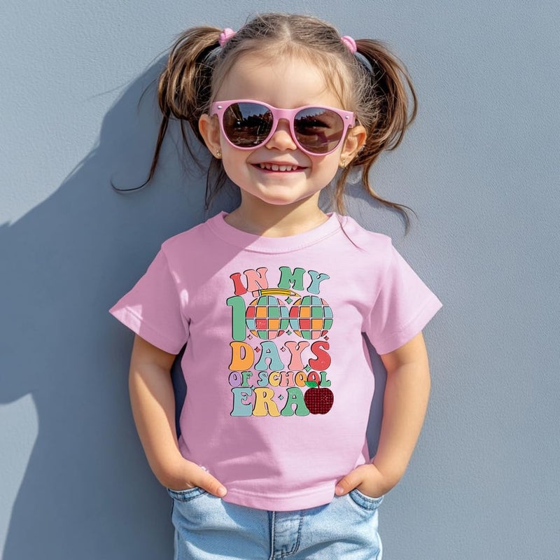 cheerilulu Toddler 100 Day of School Shirt for Boys Kid Grils, My Happy 100th Day of School T Shirt, Cotton Blend, Funny Design :4-7T - Image 2