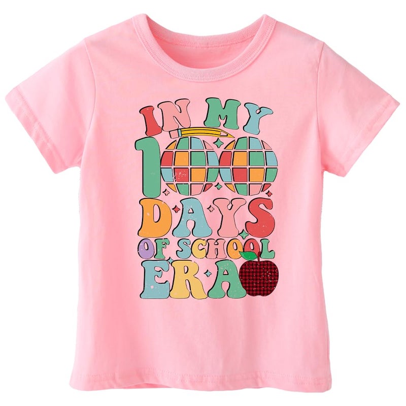 cheerilulu Toddler 100 Day of School Shirt for Boys Kid Grils, My Happy 100th Day of School T Shirt, Cotton Blend, Funny Design :4-7T - Image 1