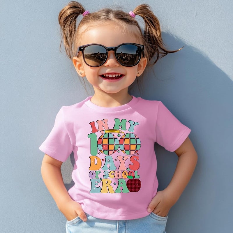 cheerilulu Toddler 100 Day of School Shirt for Boys Kid Grils, My Happy 100th Day of School T Shirt, Cotton Blend, Funny Design :4-7T - Image 5