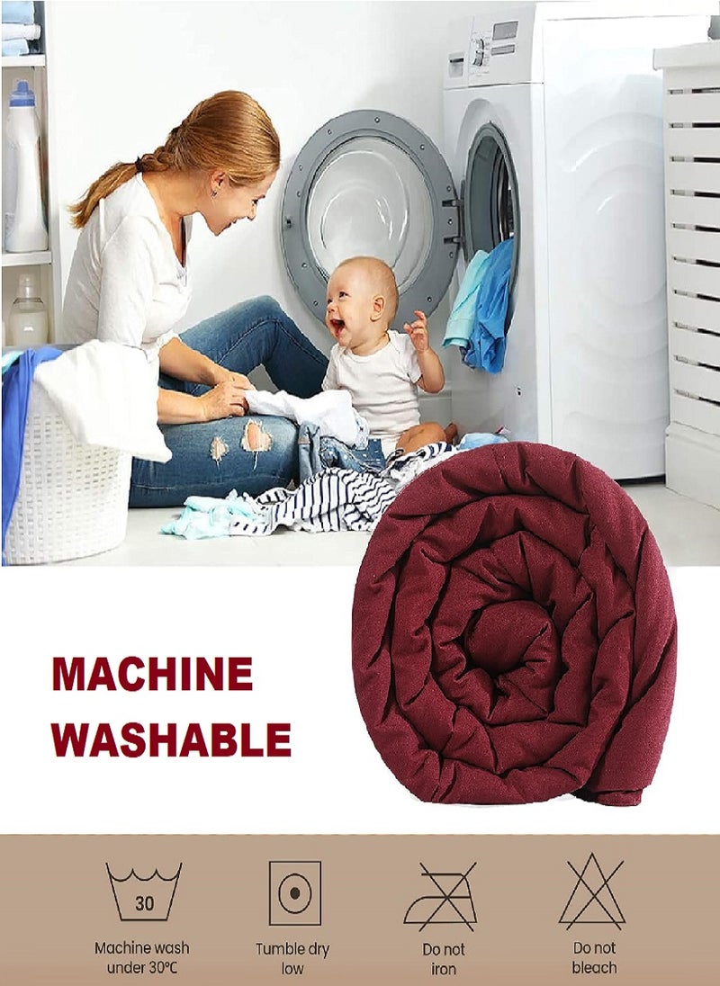Blueberry Mattress Topper Microfiber Filling Box Design Stiched 4 Corner Elastic 6cm Thick 100x200cm  - Image 4