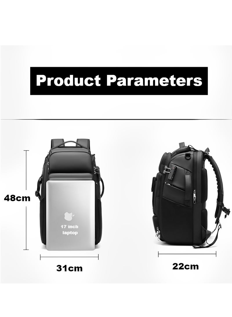 Skycare camera Bag Professional Camera Backpack for DSLR SLR Mirrorless Camera Waterproof Camera Laptop Backpack 17 Inch Anti Theft Travel Camera Case Large Capacity Photography Backpack Black - Image 5