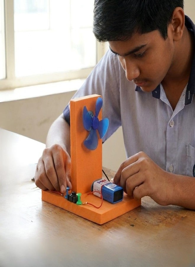 ESPtronics DIY Windmill Science Project Working Model Kit for School Students STEM Physics Experiment with Educational Toy - Image 3