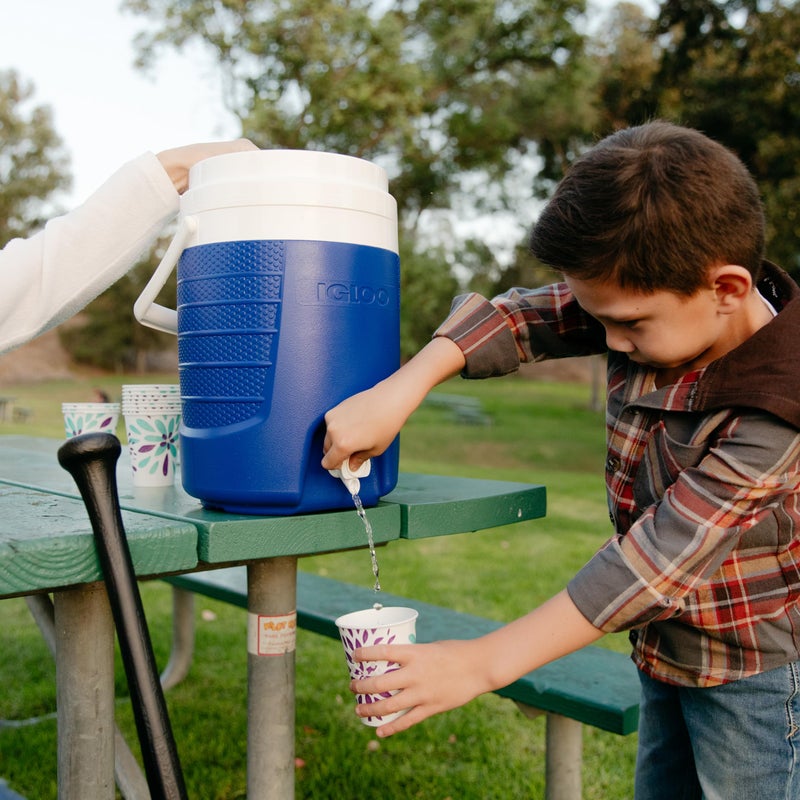 Igloo 2 Gallon Portable Sports Cooler Water Beverage Dispenser, Insulated Cooler Dispenser, Majestic Blue - Image 3