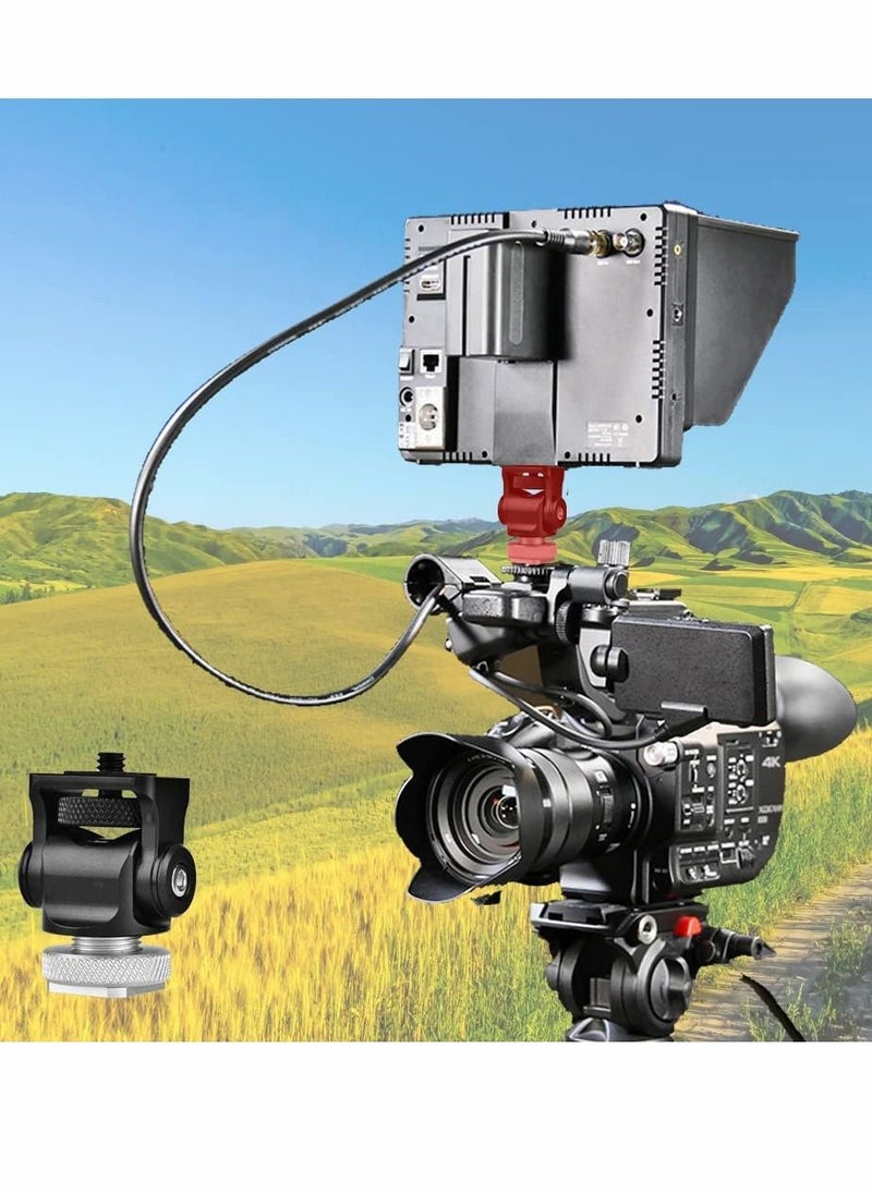 Y&D - Field Monitor Mount, Adjustable Camera Holder Mount with Hot Cold Shoe Adapter Tilt 180 Degree Swivel 360 for 5" and 7" LCD - Image 1
