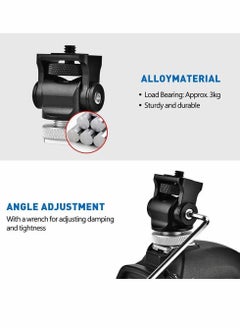 Y&D Field Monitor Mount, Adjustable Camera Holder Mount with Hot Cold Shoe Adapter Tilt 180 Degree Swivel 360 for 5" and 7" LCD  - Image 5